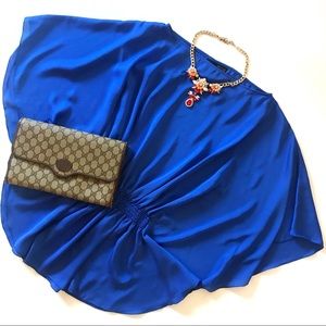 Gorgeous Plastic Island Cobalt Flutter Top